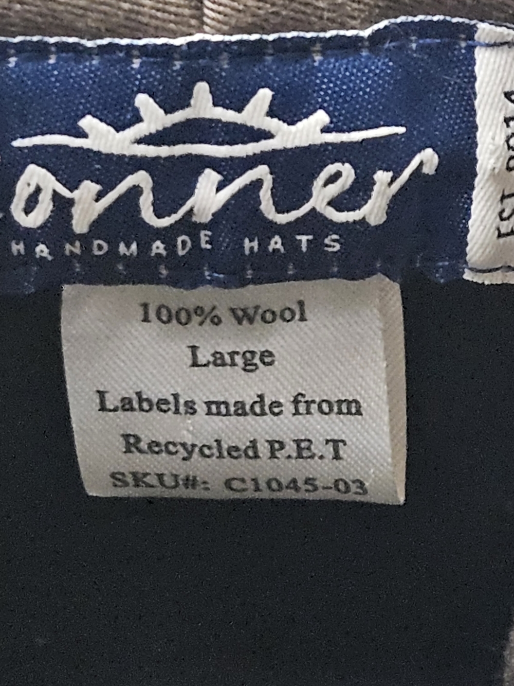 Conner Quincy Gambler 100% Australian Wool Black Wide-Brim Crushable Hat - Picture 12 of 14